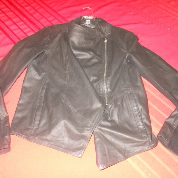 La Marque Jackets & Coats La Marque Leather Side Zip Jacket